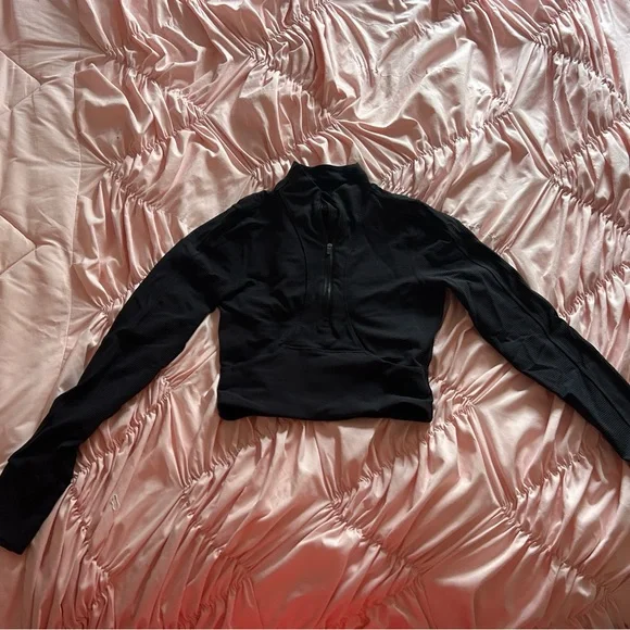 90 Degree By Reflex Jackets Coats Black Workout Top Poshmark